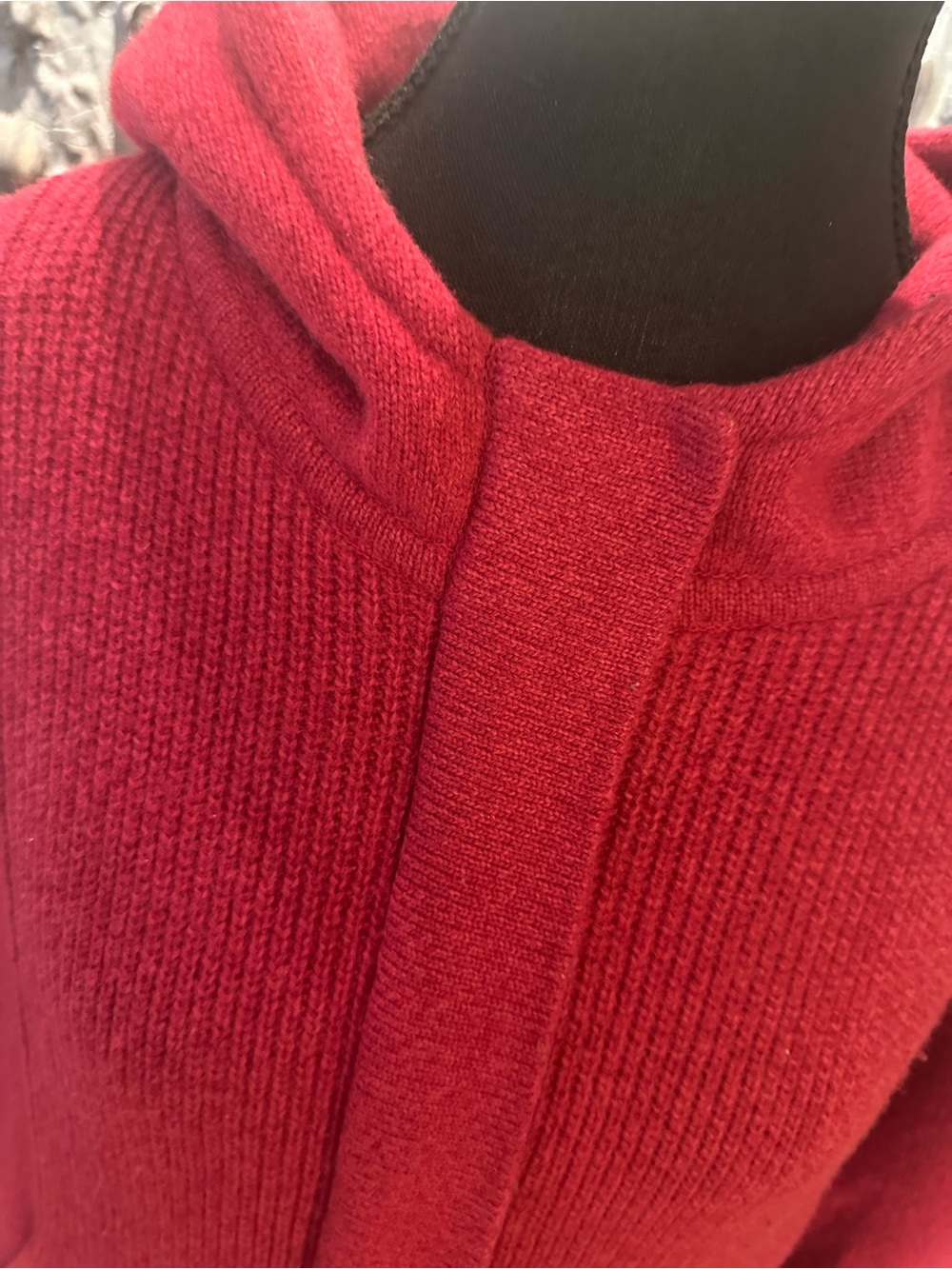 Morado Medium Red Hooded Coat 18” PTP - Picture 7 of 16